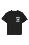 Memory Lane Through The Years Cotton Jersey Graphic T-shirt In Black