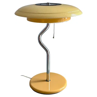 Pre-owned Memphis Group H.p. Zachau Softling Table Lamp, Yellow & Black Metal, Sweden, 1982
