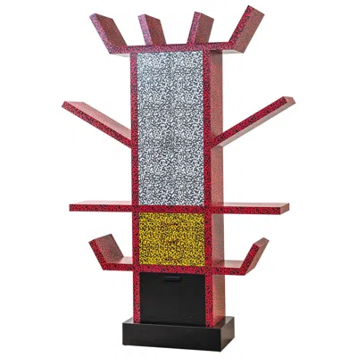 Pre-owned Memphis Milano 20th Century, Ettore Sottsass For Memphis Cabinet Mod. Casablanca In Brown
