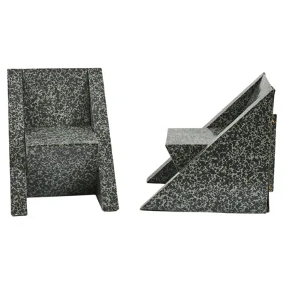 Pre-owned Memphis Milano 80s  Prototype Cardboard Chair In Black