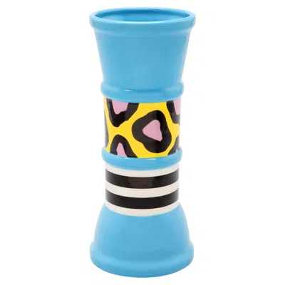 Pre-owned Memphis Milano Carrot Vase By Nathalie Du Pasquier In Blue