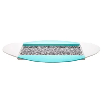 Pre-owned Memphis Milano "celery" Postmodern Ceramic Serving Plate By Michele De Lucchi In Blue