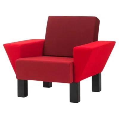 Pre-owned Memphis Milano Ettore Sottsass "westside" Luxury Italian Armchair For  In Red