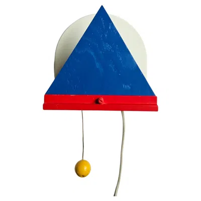 Pre-owned Memphis Milano Ikea Wall Lamp In Style Of Ettore Sottsass, , Italy, 1980s In Brown
