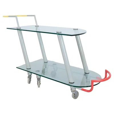 Pre-owned Memphis Milano Javier Mariscal Post-modern Bar Cart Hilton For Memphis , Italy, 1981 In Gray