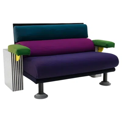 Pre-owned Memphis Milano Lido Sofa By Michele De Lucchi For , 1982. In Black