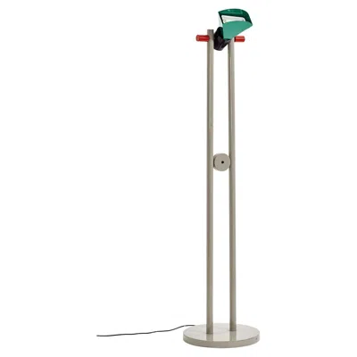Pre-owned Memphis Milano Madison Floor Lamp By Aldo Cibic For Memphis Design In Transparent