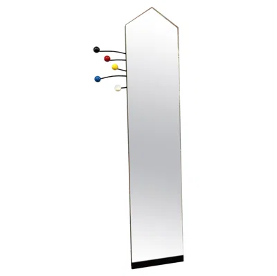 Pre-owned Memphis Milano Memphis Style 1980's Modern Antique Wall Hanging Mirror In Gray
