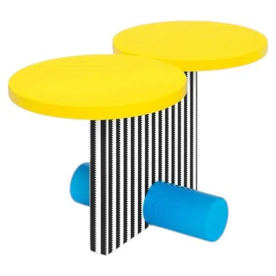 Pre-owned Memphis Milano "polar" Coffee Table / Side Table By Michele De Lucchi In Brown