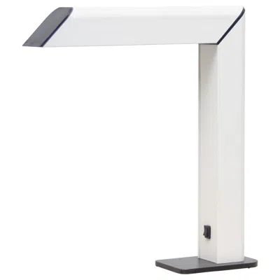Pre-owned Memphis Milano Post-modern Desk Lamp, White Plastic & Black Base, 1984