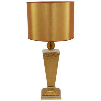 Pre-owned Memphis Milano Post-modern Memphis & Art Deco Style Porcelain Table Or Side Lamp, Italy, 1980s In Brown