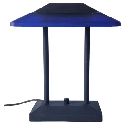 Pre-owned Memphis Milano Rare Large Midcentury Table Lamp Robert Sonneman, Usa, 1980s In Purple