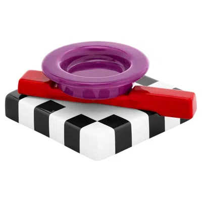 Pre-owned Memphis Milano "squash" Centerpiece Table Ceramic Bowl Ashtray By Mar�a Sanchez In Pink