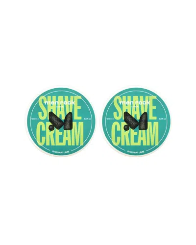 Men Rock Men's 3.5oz Shave Cream - Sicilian Lime - Pack Of 2 In Multi