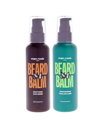 Men Rock Men's Beard Balm Kit In Transparent