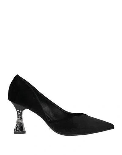 Menbur Woman Pumps Black Size 6 Textile Fibers