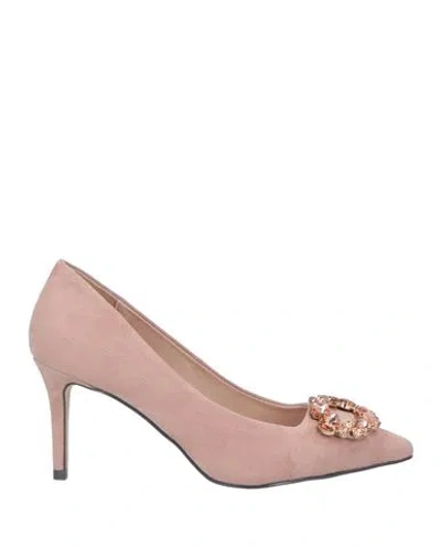 Menbur Woman Pumps Blush Size 9 Textile Fibers In Pink