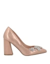 Menbur Woman Pumps Pink Size 10 Textile Fibers In Pink