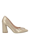 Menbur Woman Pumps Platinum Size 6 Textile Fibers In Grey