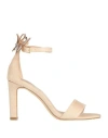 Menbur Woman Sandals Ivory Size 8 Textile Fibers