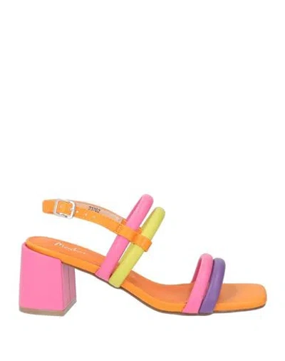 Menbur Woman Sandals Mandarin Size 7 Synthetic Material In Multi