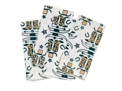 Mended Cowgirl Napkins In Blue