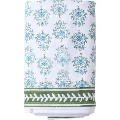Mended Lotus Table Runner In Blue
