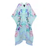Meng Women's Green Silk Georgette Kaftan In Green