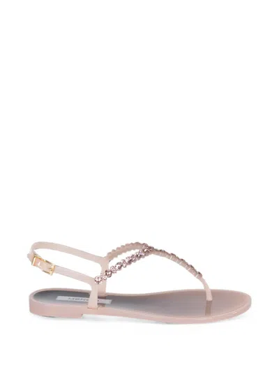 Menghi Crystal-embellished Slingback Sandals In Pink