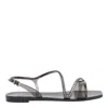 Menghi Rubber Flat Sandals
