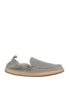 Mengotti Woman Espadrilles Grey Size 11 Soft Leather In Grey