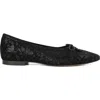 Menina Step Amelie Leather Ballet Flat In Black