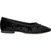 Menina Step Amelie Leather Ballet Flat In Black