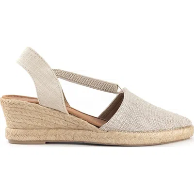 Menina Step Barbate Low Espadrille Sandal In Gray