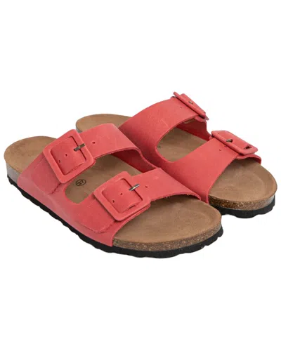 Menina Step Bimini Leather Slipper In Orange