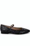 Menina Step Clara Flat Sandal In Black