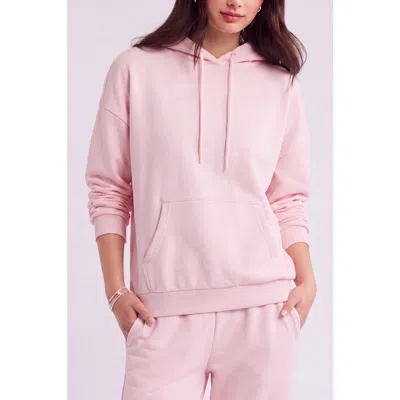 Menina Step Classic Pullover Fleece Hoodie In Pink