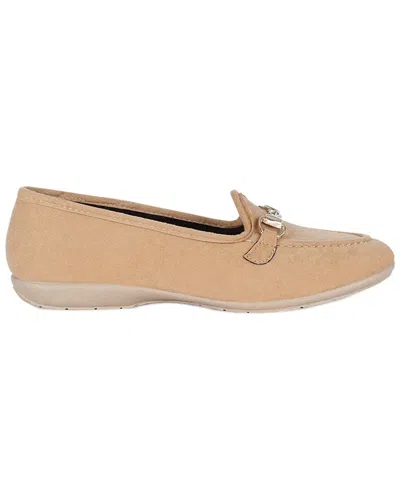 Menina Step Comfy Leather Slipper In Brown