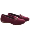 Menina Step Comfy Leather Slipper In Red