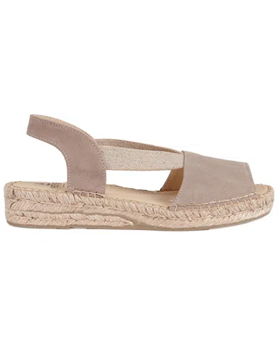 Menina Step Floirac Leather Espadrille Sandal In Neutral