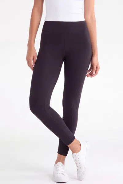 Menina Step High Waist Yoga Leggings In Purple
