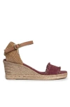 Menina Step Inesa Single Fringed Band Espadrille In Brown