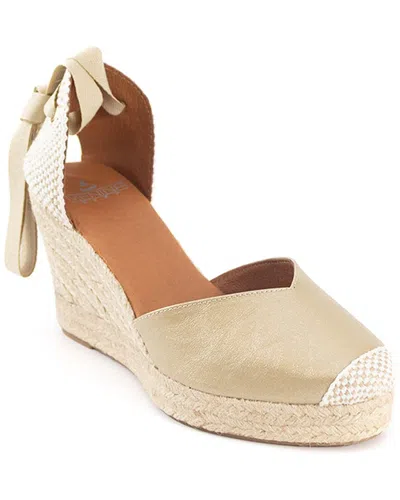 Menina Step Jimena Leather Espadrille In Brown
