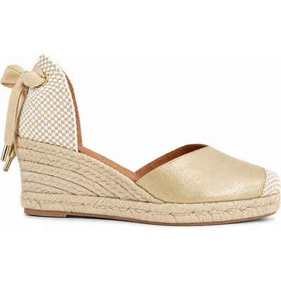 Menina Step Jimena Mid Laces Espadrille Sandal In Neutral