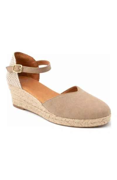 Menina Step Jimena Small-strap Taupe Espadrille In Neutral