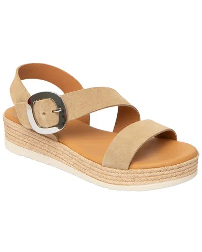 Menina Step Liena Leather Espadrille In Neutral