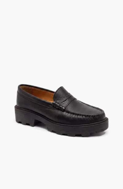 Menina Step Lola Loafer In Black