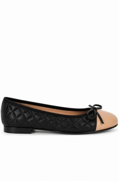 Menina Step Margot Ballet Flat In Black