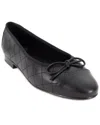 Menina Step Monique Leather Flat In Black