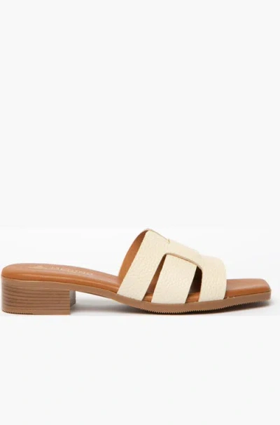 Menina Step Ona Heeled Sandal In Neutral